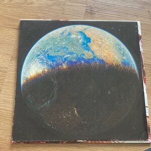 Earth Art Print - Black and Blue